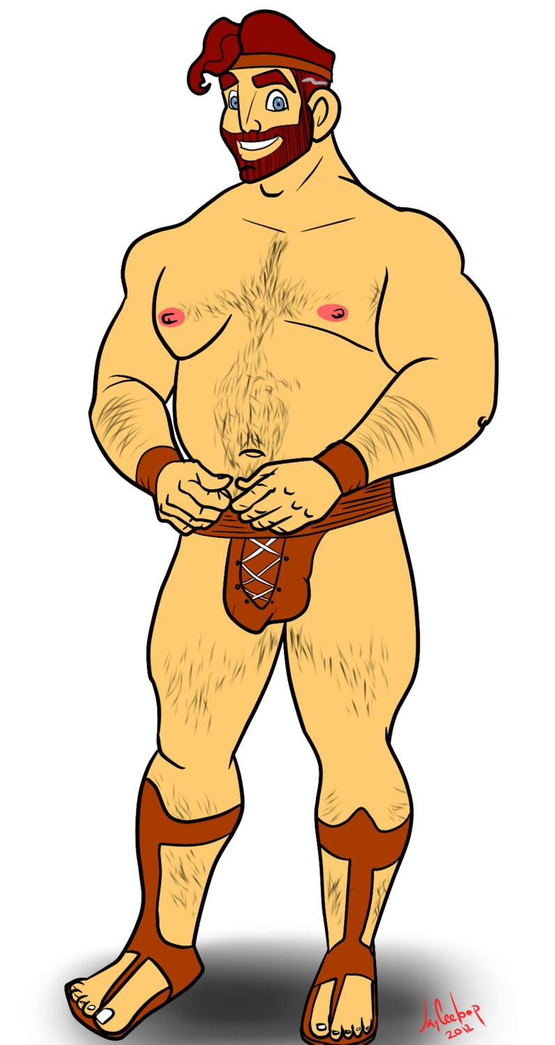 2012 disney hercules_(character) hercules_(disney) male male_only nipples rule34 solo tagme