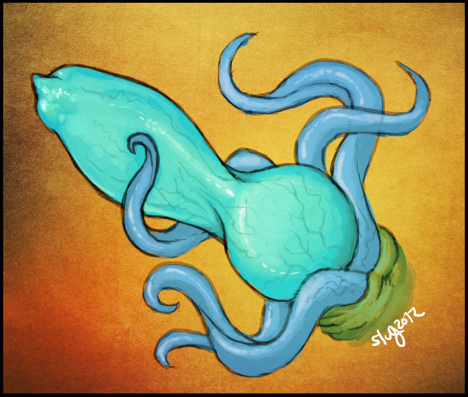 2012 animal_genitalia animal_penis canine_genitalia canine_penis disembodied_penis e621 erection genitals hi_res james_(fosul) knot male oddbird penis solo tentacles vein