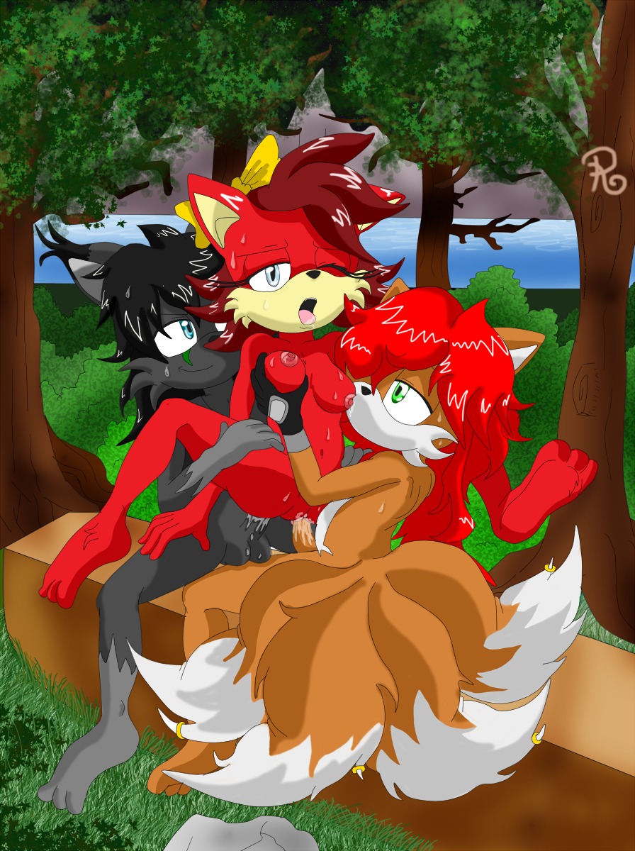 anthro archie_comics balls breasts brown_fur canine color cum day female fiona_fox fox fur furry grey_fur insertion interspecies male multiple_males nipples nude outdoors penis pussy raianonzika red_fur rule34 sega sex sonic_(series) sonic_the_hedgehog_(archie) sonic_the_hedgehog_(comics) sonic_the_hedgehog_(series) straddle straight tagme testicles vulva