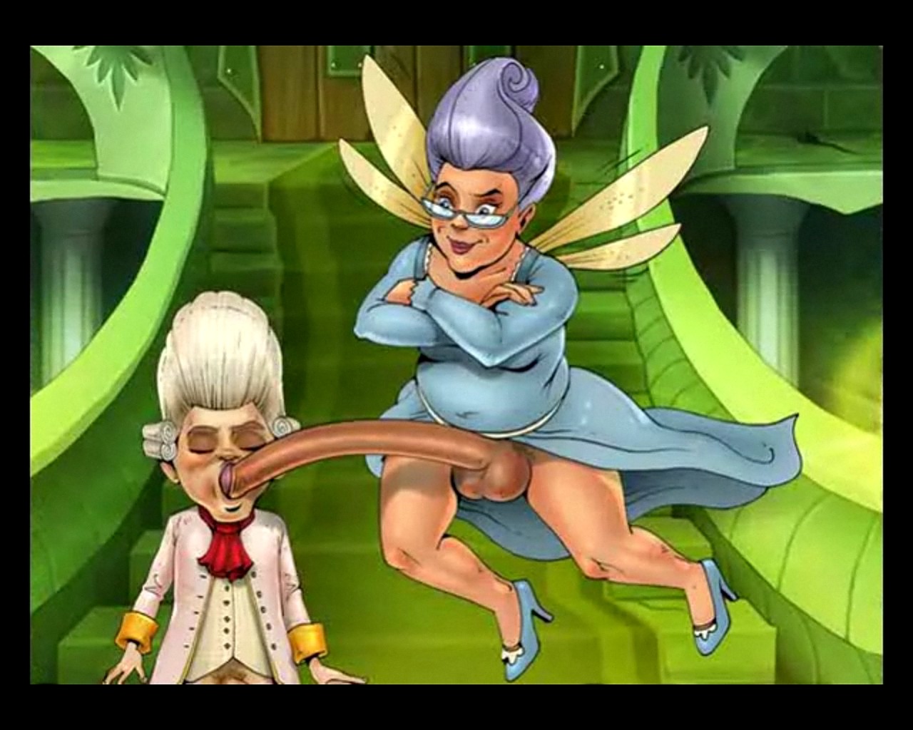 1boy 1futa balls blowjob dickgirl dickgirl/male dreamworks dreamworks_animation dreamworks_pictures fairy fairy_godmother_(shrek) fairy_tales fairy_wings foreskin futa-toon futanari glans glans_licking glansjob intersex long_penis male oral paramount_pictures partially_retracted_foreskin penis public_domain retracted_foreskin rule34 rumpelstiltskin_(shrek) shrek_(series) shrek_2 shrek_forever_after tagme testicles uncircumcised uncut