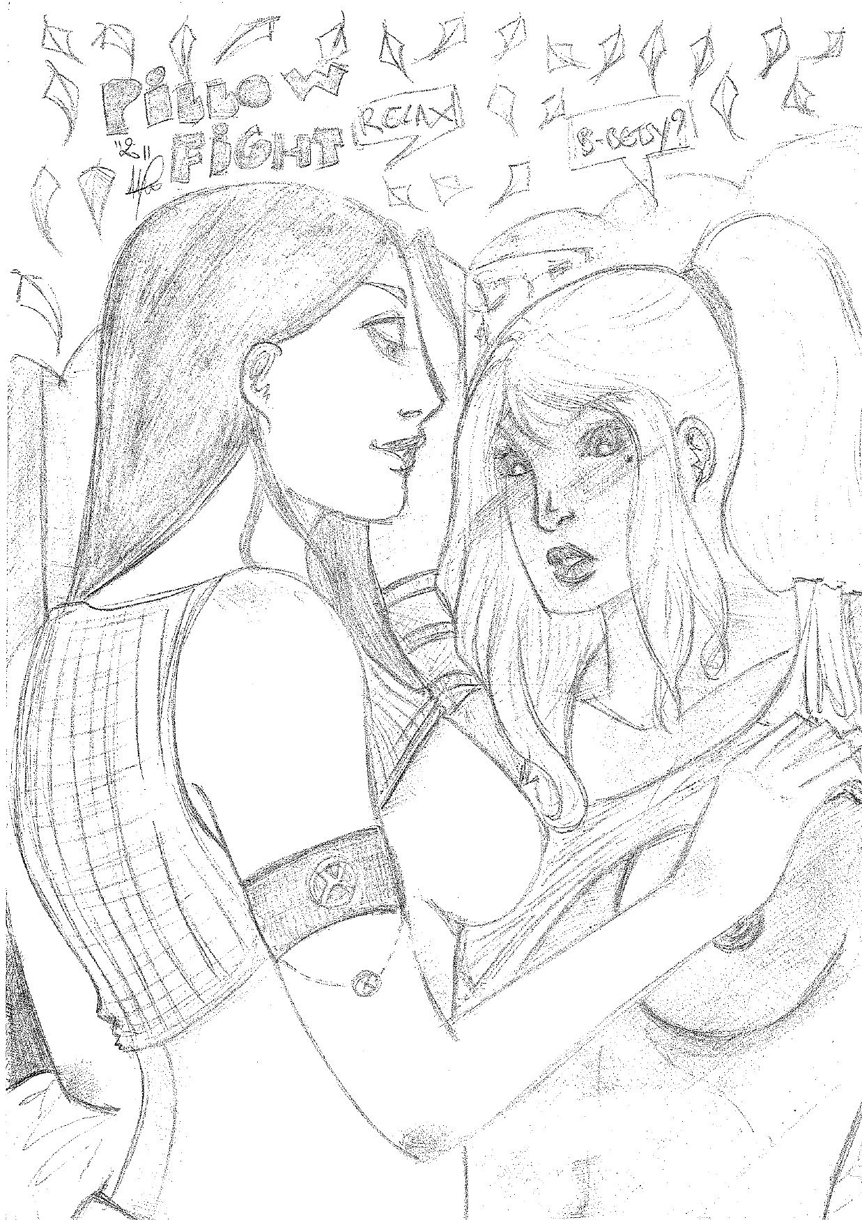 2girls artist_request female marvel marvel_comics psylocke_(kwannon) rule34 straight_hair x-men yuri