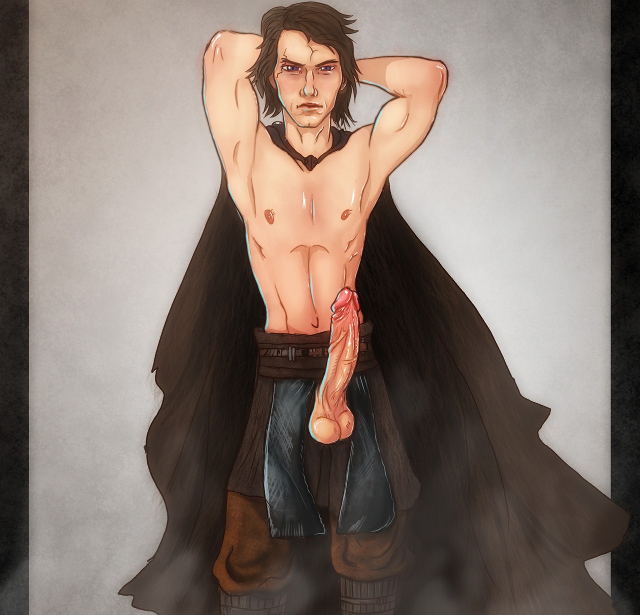 anakin_skywalker anma foreskin fully_retracted_foreskin male male_only penis retracted_foreskin rule34 solo star_wars uncircumcised