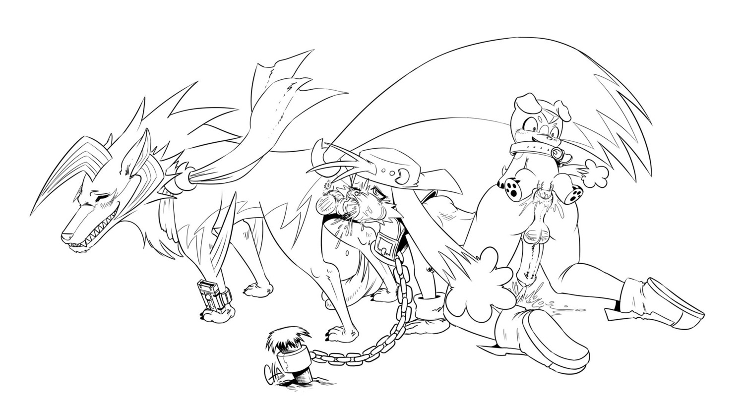 anal bondage cabbit canine canine_penis cha chacomics comics crossover cum kakeru klonoa klonoa_(series) knot live_on_cardliver male oral pedal penis rule34 tategami_wolf tear