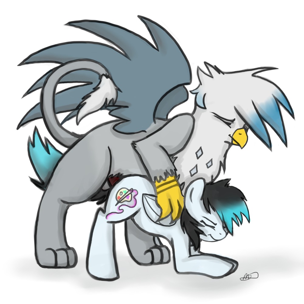 1:1 all_fours avian beak claws conditional_dnp cutie_mark digital_media_(artwork) doggystyle duo e621 equid equine erection fan_character feathered_wings feathers female feral from_behind_position ganix genitals gryphon hair happy happy_sex hasbro hooves interspecies liz_(meggchan) male male/female mammal meggchan multicolored_hair my_little_pony mythological_avian mythological_creature mythological_equine mythology pegasus penis sex smile tail wings
