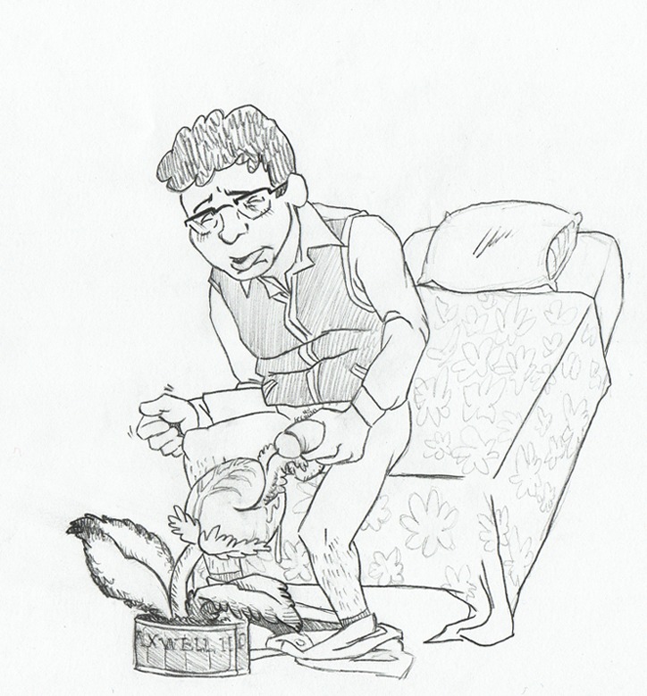 1boy audrey_ii bed bottomless bottomless_male fellatio glasses little_shop_of_horrors male male_focus male_only penis penis_on_tongue pillow plant rule34 seymour_krelborn white_background