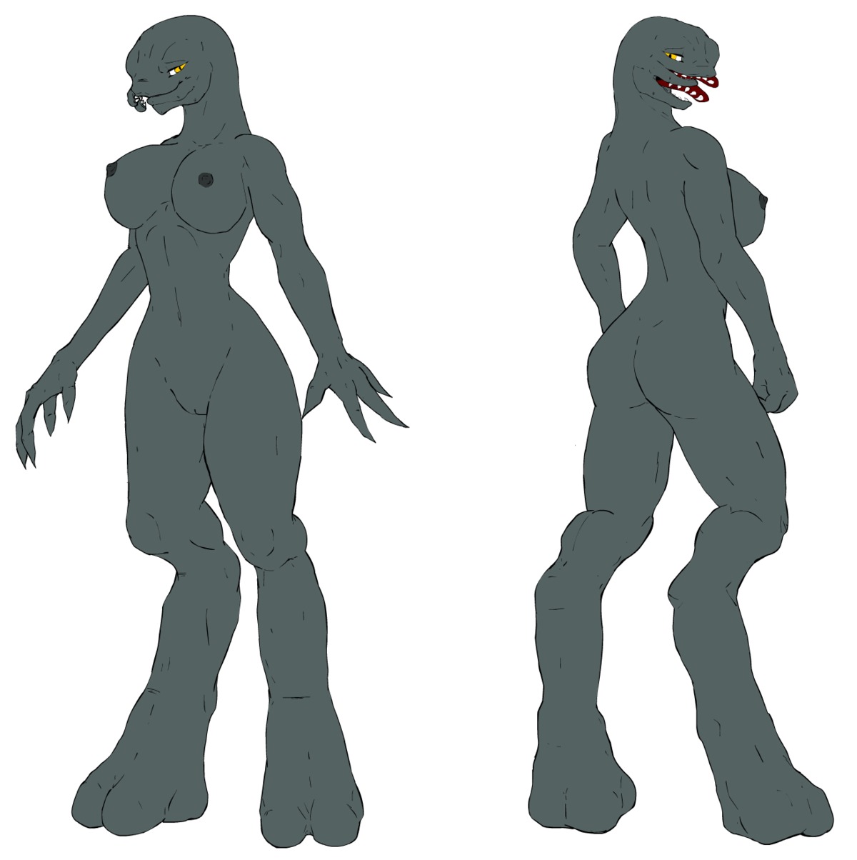 alien anthro big_breasts biped breasts butt digital_media_(artwork) e621 female full-length_portrait genitals halo_(series) hi_res methados microsoft nipples nude petal_maw portrait sangheili solo standing vulva xbox_game_studios