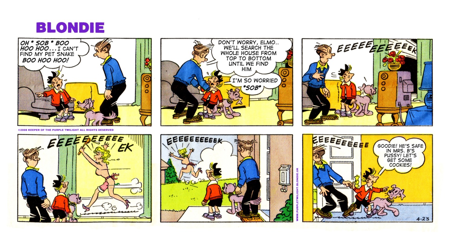 blondie_(comic) blondie_bumstead clothing comic_strip dagwood_bumstead edit female human mostly_nude rule34 tagme