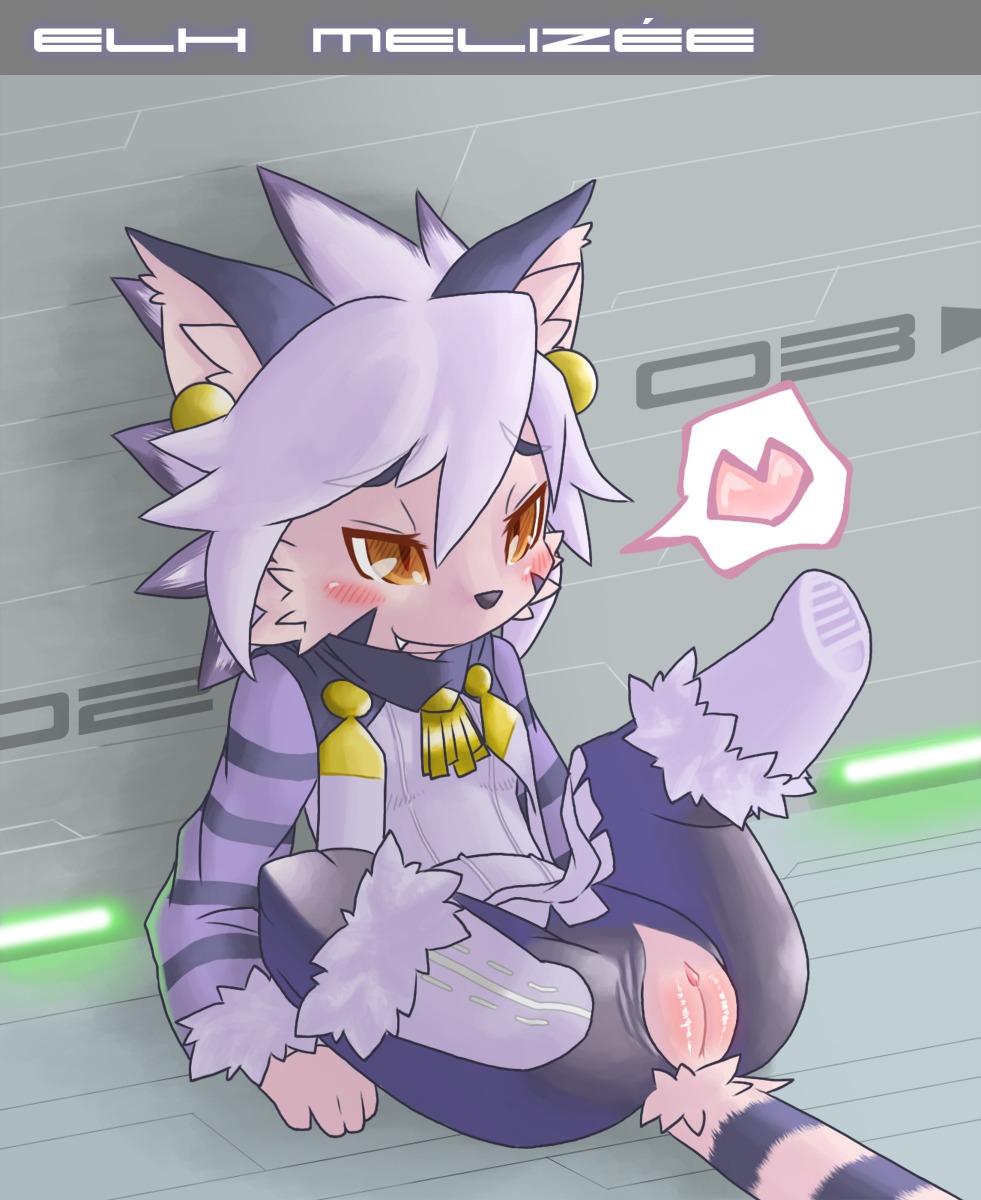 american_shorthair anthro blush boots brown_hair clothing cyberconnect2 domestic_cat e621 ear_piercing elh_melizee fangs felid feline felineko felis female footwear genitals hair hi_res kame_3 kemono little_tail_bronx loli mammal piercing purple_hair shoes solatorobo solo tail teeth unavailable_at_source vulva yellow_eyes young young_anthro young_female