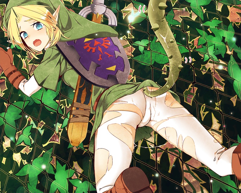 5:4 backsack balls blonde_hair blue_eyes boots bulge butt clothed clothing e621 ear_piercing eyebrows fairy footwear forced genitals hair humanoid humanoid_pointy_ears hylian hylian_shield imminent_rape imminent_sex kiricloud link male mammal master_sword melee_weapon navi nintendo not_furry ocarina_of_time piercing plant plant_tentacles pointy_ears rape sex sheathed_weapon shield shirt shoes solo sword tentacle_rape tentacle_sex tentacles the_legend_of_zelda topwear torn_clothing tunic vines weapon