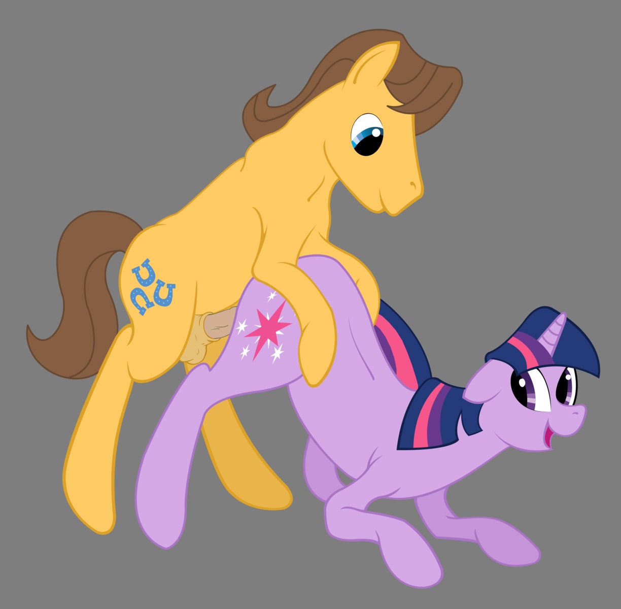 caramel caramel_(mlp) earth_pony equine female feral feral_on_feral friendship_is_magic horse my_little_pony pony purple_hair rule34 smooth_skin tagme twilight_sparkle_(mlp) unicorn