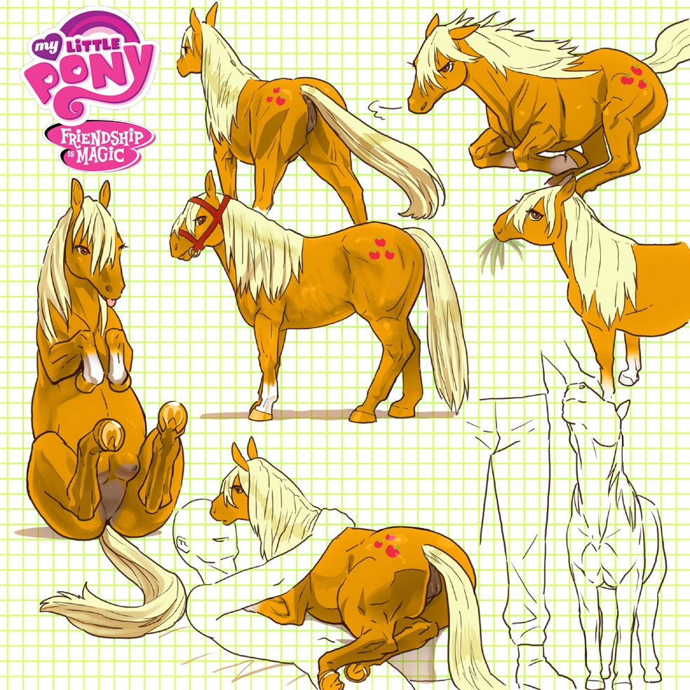 1:1 alternate_form anatomically_correct anatomically_correct_anus anatomically_correct_genitalia anatomically_correct_vulva animal_genitalia animal_vulva anus applejack_(mlp) bestiality butt cutie_mark duo e621 earth_pony english_text equid equine equine_anus equine_genitalia equine_teats equine_udders equine_vulva female female_on_human feral friendship_is_magic genitals hasbro horse human human_on_feral interspecies isaki male male/female male_on_feral mammal multiple_poses multiple_positions multiple_scenes my_little_pony nipples pony pose solo_focus tail tail_anus teats text third-party_edit udders vulva what