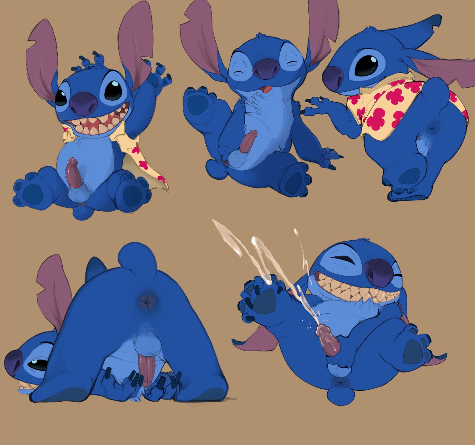 2013 alien aloha_shirt anus backsack balls blue_body blue_fur bodily_fluids butt clothing cum cumshot disney e621 ejaculation erection experiment_(lilo_and_stitch) feral fur genital_fluids genitals hi_res lilo_and_stitch male masturbation monobutt narse nude orgasm pattern_clothing pattern_shirt pattern_topwear penile penile_masturbation penis presenting presenting_hindquarters shirt simple_background smile solo stitch_(lilo_and_stitch) tongue topwear