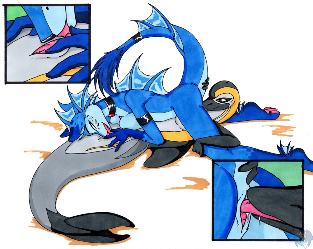 2010 69_position anthro anthro_on_anthro aqua_(tierafoxglove) aquatic bodily_fluids breasts cetacean collar common_dolphin cunnilingus dolphin duo e621 female female/female fingering genital_fluids genitals interspecies licking lying mammal nude oceanic_dolphin on_back oral phina_(tierafoxglove) raised_tail sex spread_vulva spreading tail tierafoxglove tongue tongue_out toothed_whale vaginal vaginal_fingering vaginal_fluids vulva