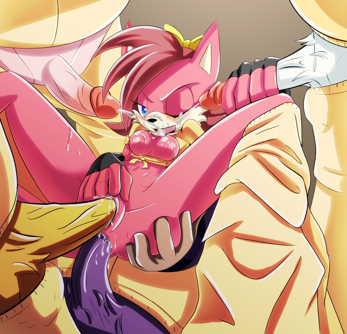 anal anal_penetration anthro archie_comics blue_eyes blush bodily_fluids breasts canid canine cum cum_in_ass cum_in_vagina cum_inside cum_on_breasts cum_on_face cumshot e621 ejaculation erection faceless_character faceless_male female fiona_fox foursome fox gangbang genital_fluids genitals group group_sex handjob humanoid_genitalia humanoid_penis male male/female mammal nipples orgasm penetration penile penis ribbons sega sex solo_focus sonic_the_hedgehog_(archie) sonic_the_hedgehog_(comics) sonic_the_hedgehog_(series) steel_tigerwolf tongue tongue_out vaginal vaginal_penetration vulva