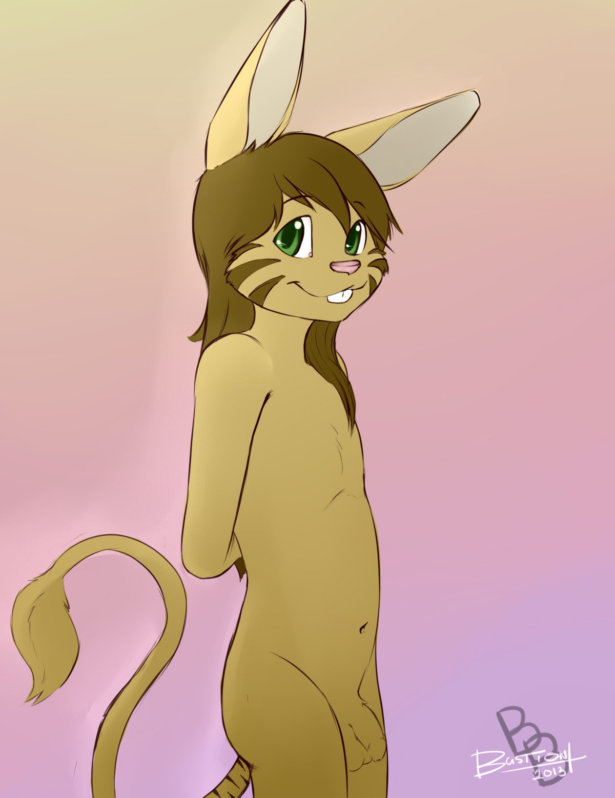 acchan_(arkaid) anthro balls biped digital_media_(artwork) domestic_cat e621 felid feline felis femboy flaccid foreskin genitals hi_res humanoid_genitalia humanoid_penis hybrid lagomorph leporid looking_at_viewer male mammal nude paint_tool_sai_(artwork) penis rabbit raineshadowpaw shota solo standing tail tail_tuft tuft young young_anthro young_male