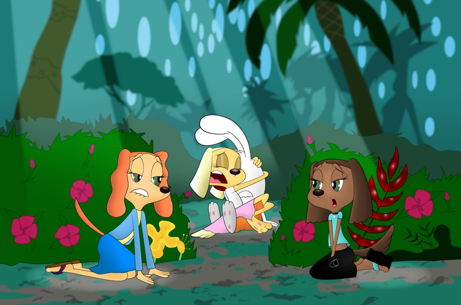 brandy_and_mr._whiskers brandy_harrington clothing disney disney_channel female mr._whiskers outdoors rule34 sandy_carington sex tiffany_turlington toon_disney