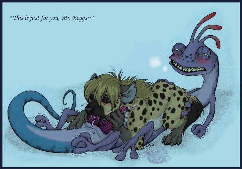 2_penises alien animal_genitalia animal_penis anthro anthro_on_feral bestiality bodily_fluids cloaca cloacal_penis cum disney duo e621 erection fellatio female female_on_feral female_penetrated feral genital_fluids genitals handjob hemipenes hyena hyenakay interspecies male male/female male_penetrating male_penetrating_female mammal monsters_inc multi_genitalia multi_penis oral oral_penetration penetration penile penile_spines penis pixar randall_boggs sex spotted_hyena