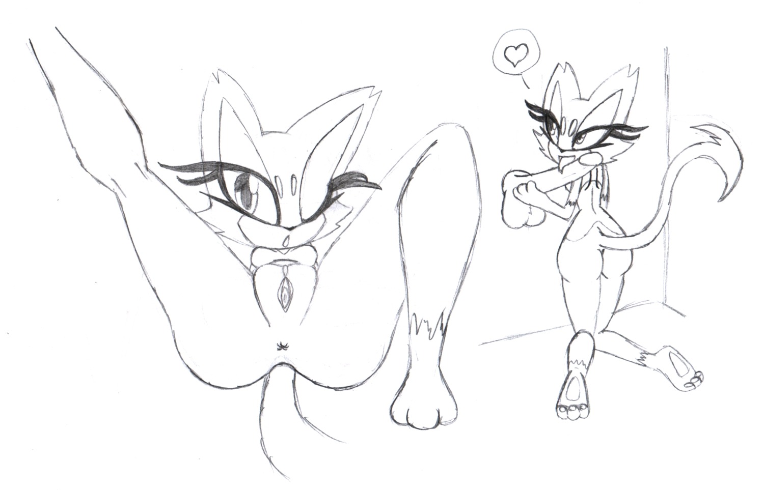 3_toes ;o anthro anthrofied anus big_penis bit-small black_and_white breasts butt duo e621 erection feet felid fellatio female generation_5_pokemon genitals glory_hole graphite_(artwork) heart_symbol hi_res kneeling licking line_art looking_at_viewer male male/female mammal monochrome nintendo oral penile penis penis_lick pokemon pokemon_(species) pokemorph presenting purrloin sex simple_background sketch small_breasts solo_focus spread_legs spreading toes tongue tongue_out traditional_media_(artwork) vulva