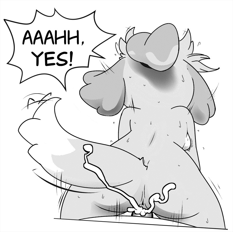 animal_crossing anthro anus bodily_fluids butt canid canine canis conditional_dnp cum cum_in_vagina cum_inside domestic_dog duo e621 english_text female first_person_view genital_fluids insomniacovrlrd isabelle_(animal_crossing) male male_pov mammal monochrome nintendo penetrating_pov sex shih_tzu sweat text toy_dog vaginal