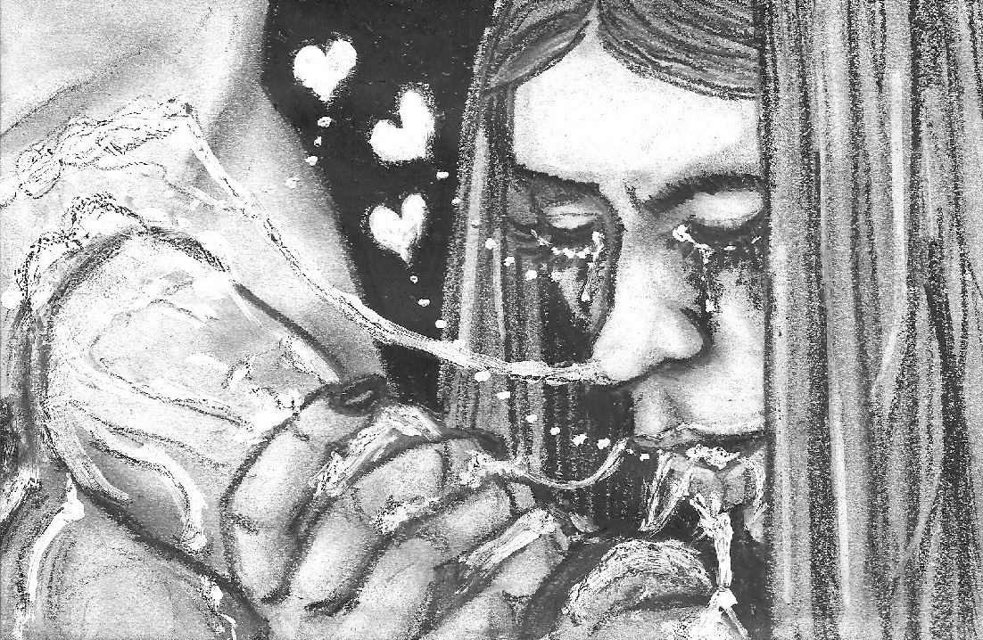1girls amy_pond blowjob companion_(doctor_who) doctor_who female karen_gillan makeup mascara mistershiggy monochrome oral oral_sex rule34 runny_makeup runny_mascara sketch straight tagme