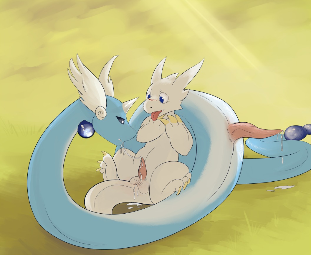 2010 after_sex anus balls blue_body blue_eyes blue_skin bodily_fluids chibisuke crossover cum cum_in_ass cum_in_mouth cum_inside dragon dragon_drive dragonair duo e621 erection feathered_wings feathers feral fur furred_dragon furred_scalie generation_1_pokemon genital_fluids genitals grass harlem head_wings interspecies male male/male male_penetrated male_penetrating male_penetrating_male mythological_creature mythological_scalie mythology nintendo open_mouth oral outside penetration penis plant pokemon pokemon_(species) pokephilia scalie sex tail tapering_penis tongue tongue_out unusual_wing_placement white_body wings