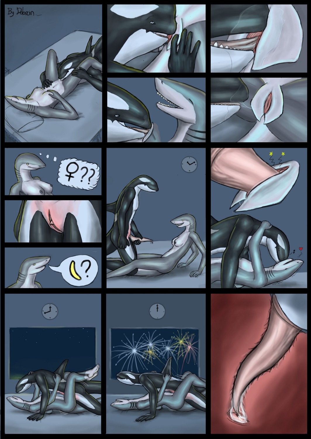 animal_genitalia animal_penis anthro anthro_on_anthro aquatic bodily_fluids breasts cetacean cetacean_genitalia cetacean_penis comic cum cum_in_vagina cum_inside dolorcin dolphin duo e621 erection female female_penetrated fireworks fish from_front_position genital_fluids genital_slit genitals hi_res internal lying male male/female male_penetrating male_penetrating_female mammal missionary_position nipples non-mammal_nipples nude oceanic_dolphin on_back orca penetration penile penile_penetration penis penis_in_vagina pink_penis sex shark spread_legs spreading tail tapering_penis toothed_whale vaginal vaginal_penetration vulva