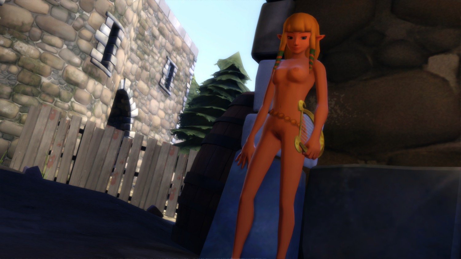1girls 3d artist_request breasts female female_only garry's_mod nintendo nipples princess_zelda rule34 skyward_sword solo the_legend_of_zelda zelda_(skyward_sword)