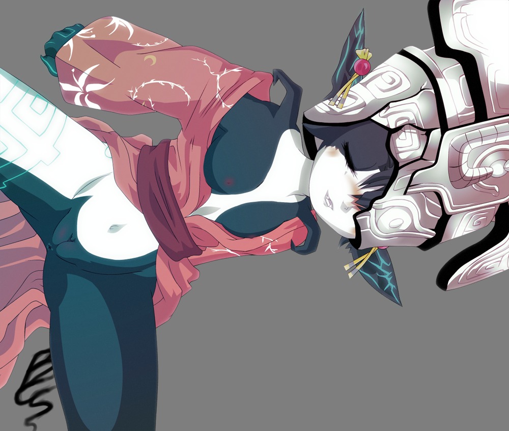 1girls female female_only imp_midna midna nintendo rule34 smooth_skin solo the_legend_of_zelda twili twilight_princess