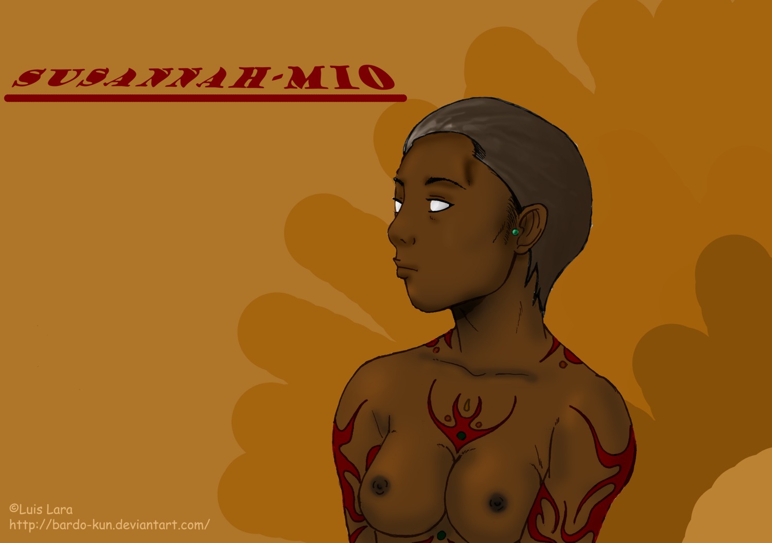 1girls 2d breasts dark-skinned_female dark_skin female female_only nipples rule34 solo solo_female stephen_king susannah_dean susannah_mio tagme the_dark_tower