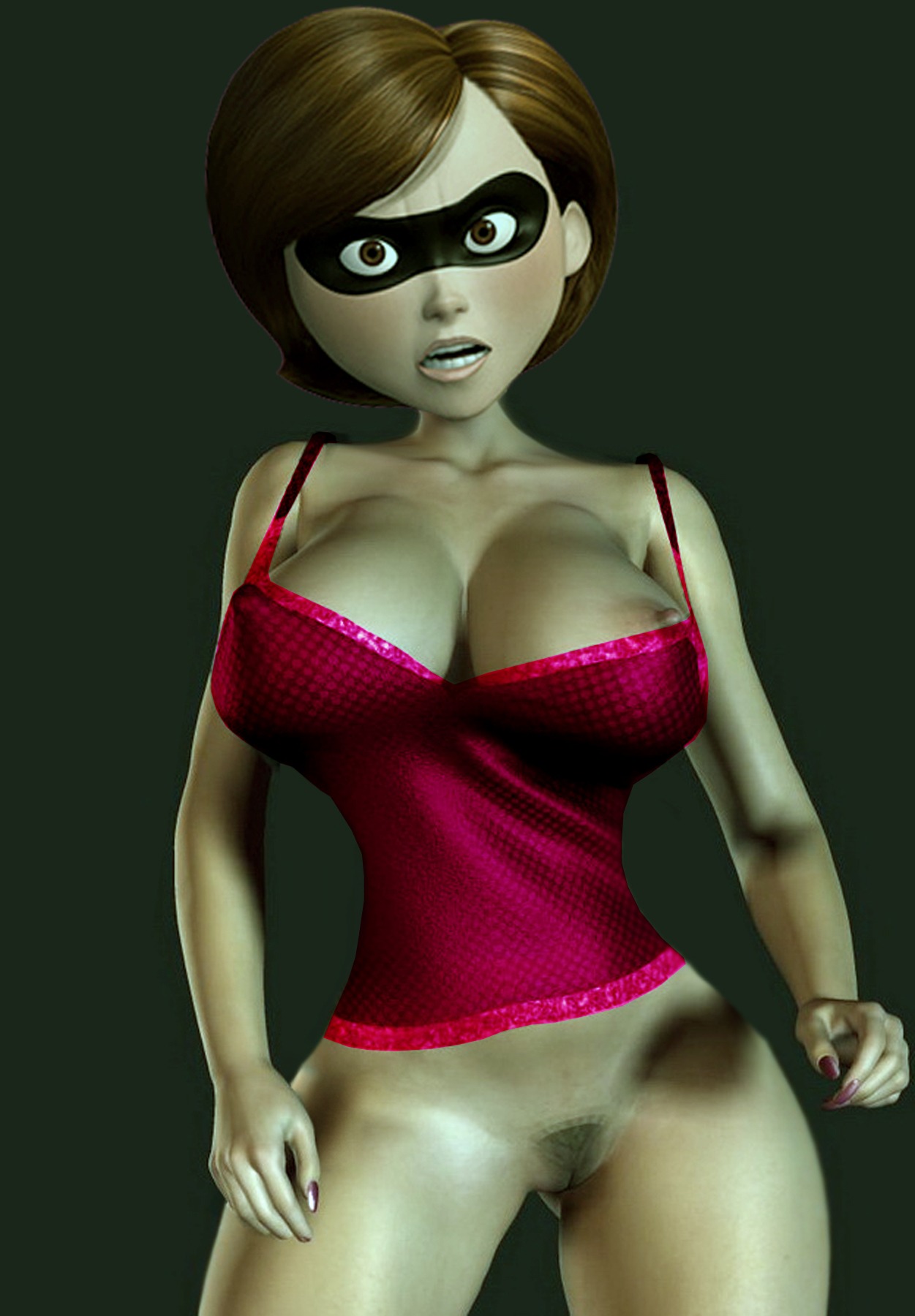 disney elastigirl female helen_parr nipples pixar pussy rule34 smooth_skin superheroine tagme the_incredibles