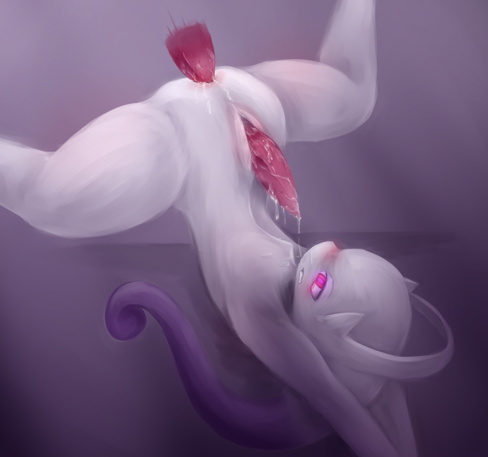 anal anal_penetration animal_genitalia anthro anus bald bdsm bodily_fluids bondage bound butt clenched_teeth cum cum_in_ass cum_inside cum_on_butt cum_on_face cum_on_penis cum_string disembodied_penis dominant dominant_male duo e621 erection generation_6_pokemon genital_fluids genital_slit genitals glistening hi_res legendary_pokemon male male/male male_penetrated male_penetrating male_penetrating_male mega_evolution mega_mewtwo mega_mewtwo_y nintendo nude nurinaki orgasm penetration penis pink_eyes pink_penis pokemon pokemon_(species) purple_background raised_leg sex shadow simple_background solo_focus spread_legs spreading submissive submissive_male tapering_penis teeth vein white_body white_skin