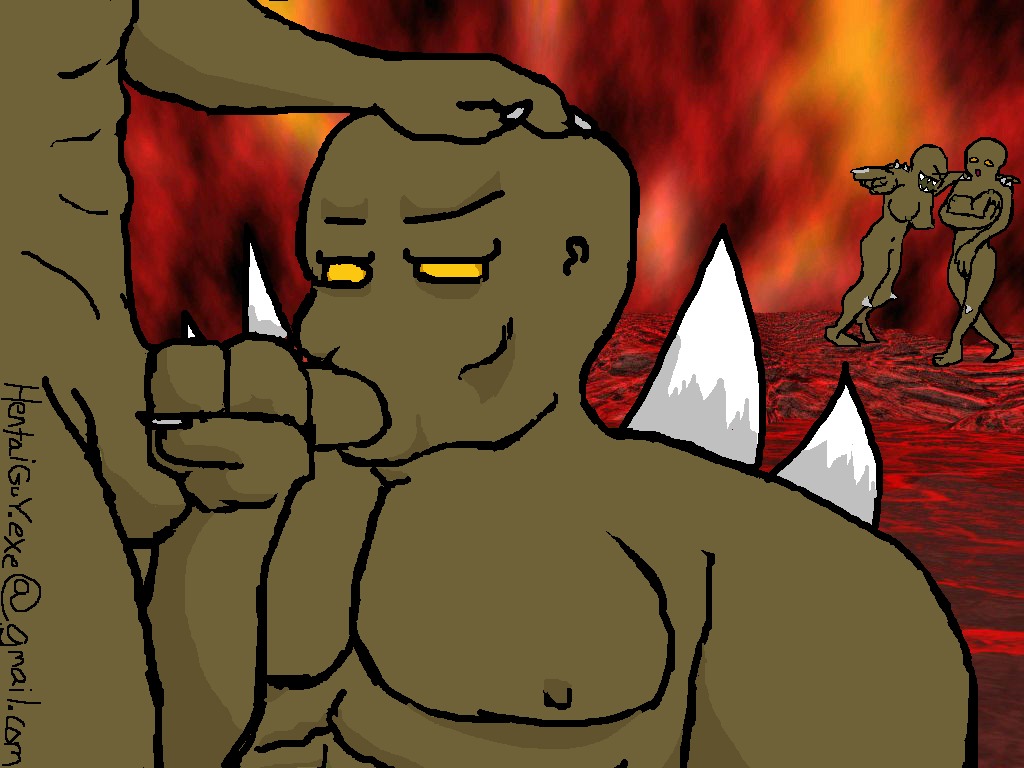 2boys demon doom hentaiguy imp_(doom) male rule34 tagme yaoi