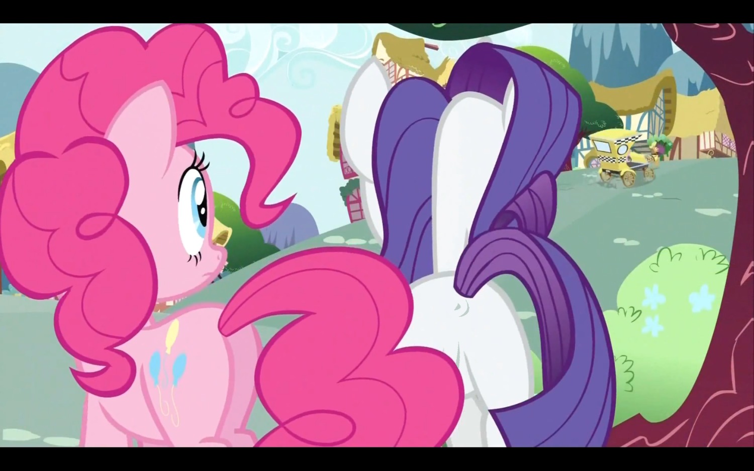 earth_pony equine female feral friendship_is_magic horse my_little_pony pinkie_pie_(mlp) pony purple_hair rarity_(mlp) rule34 smooth_skin tagme unicorn