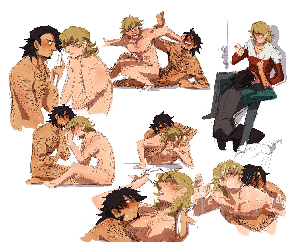 2boys barnaby_brooks_jr. gay kotetsu_t._kaburagi male male_only rule34 tagme tiger_and_bunny wild_tiger yaoi