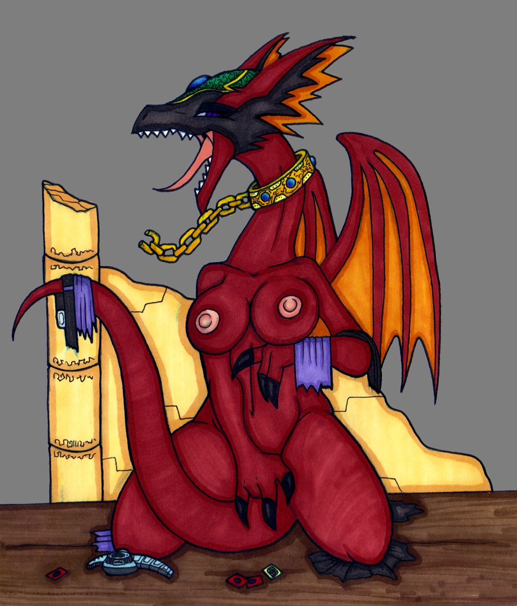 4_fingers after_transformation alpha_channel alternate_species anthro aroused aroused_face aroused_smile belt big_breasts biped black_claws bottomwear breasts chain claws clothing collar collar_only detailed_background dragon duel_disk duel_monster e621 enjoying erect_nipples eyelashes female fingering fingering_self fingers forehead_gem gem harpie's_pet_dragon hotpants huge_breasts ivanks kneeling konami long_neck long_tail long_tongue looking_at_viewer looking_pleasured lust_transformation mai_valentine masturbation membrane_(anatomy) membranous_wings mental_transformation moan mythological_creature mythological_scalie mythology navel nipples non-mammal_breasts non-mammal_nipples nude open_mouth pupils purple_body red_body red_scales roaring ruins scales scalie shorts simple_background slit_pupils solo species_transformation tail teeth tongue tongue_out torn_clothing transformation transformation_through_magic transparent_background vaginal vaginal_masturbation wings yu-gi-oh! yu-gi-oh_card