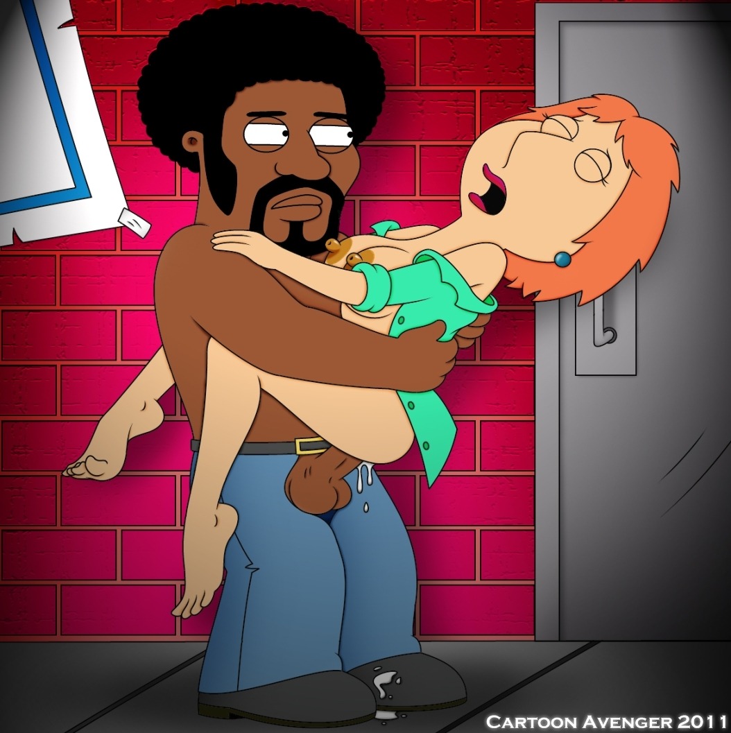 1boy 1girls afro balls cartoon_avenger cheating closed_eyes dark-skinned_male dark_skin duo family_guy feet female hair human interracial jerome_washington lois_griffin male milf open_fly penetration penis rule34 sex sideburns standing straight text watermark