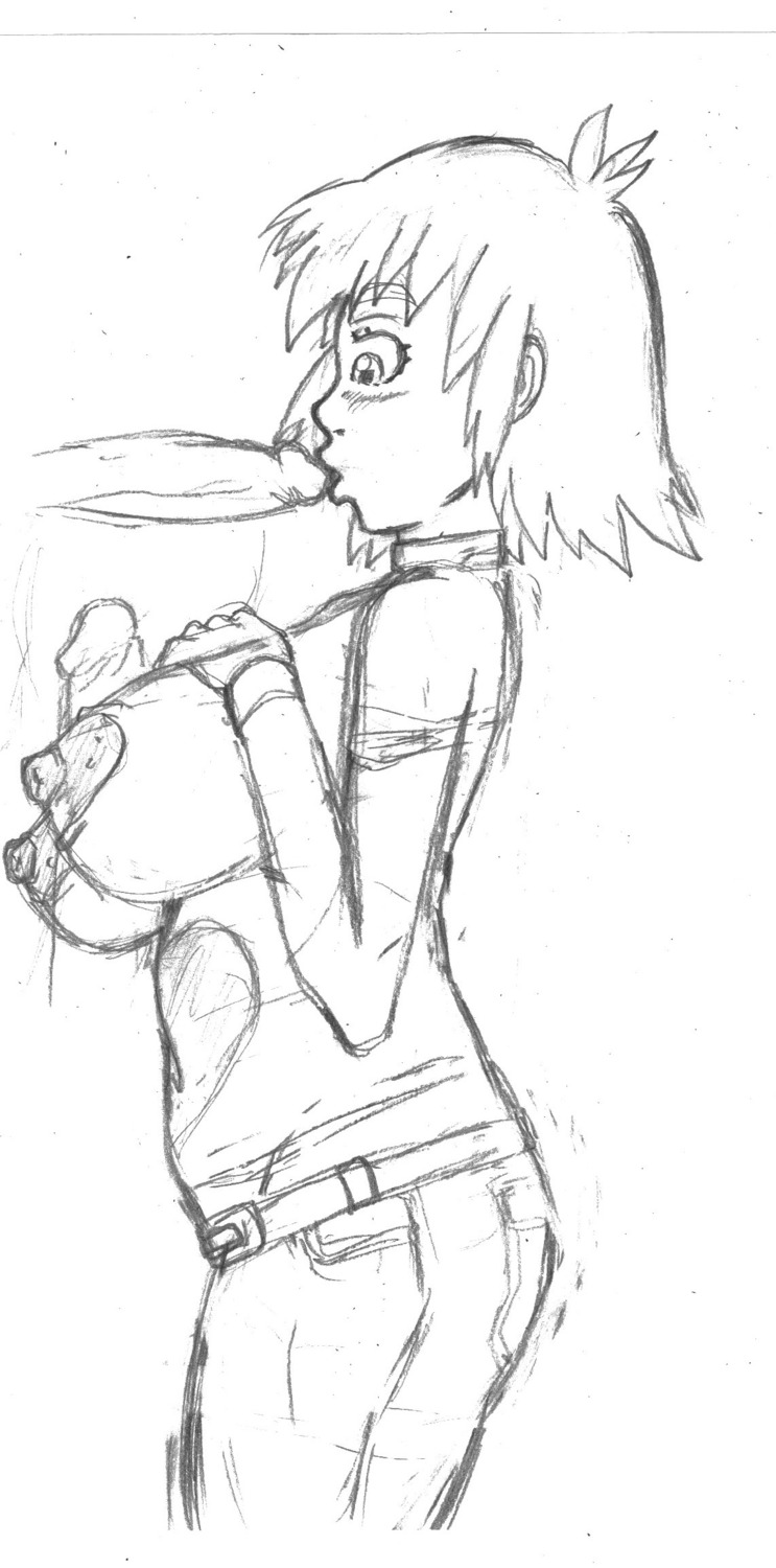 breasts disembodied_penis female male penis rule34 sketch tagme