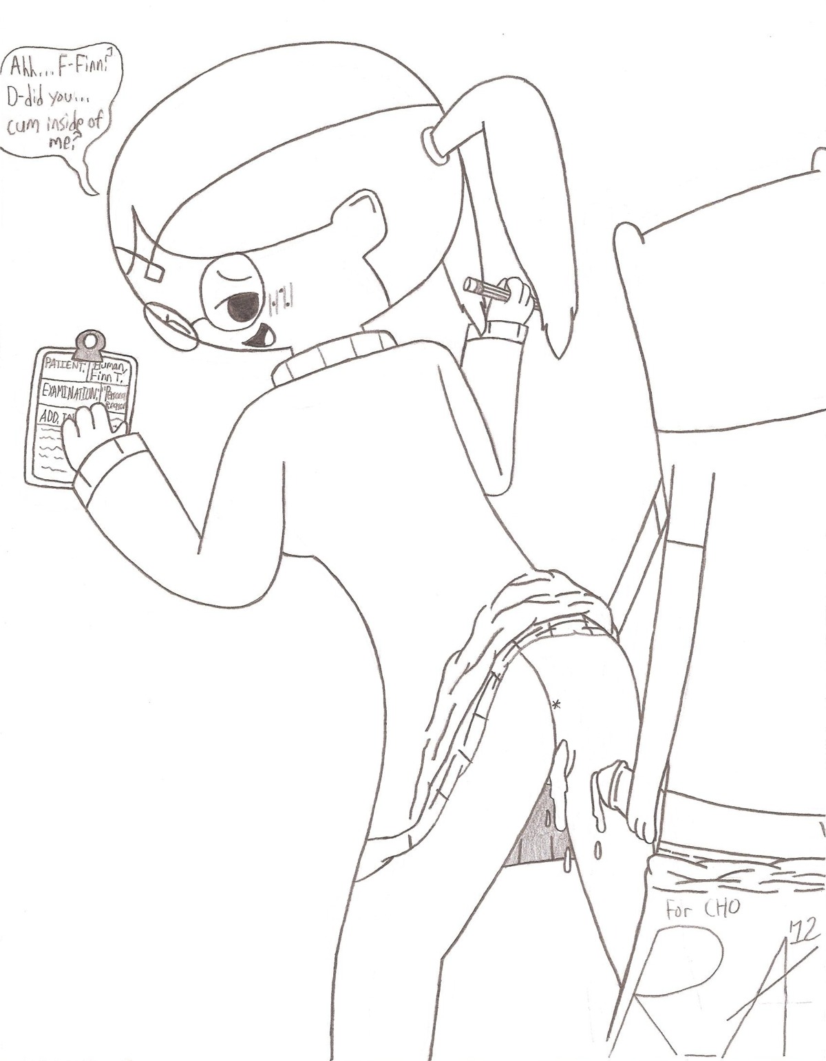 1boy 1girls adventure_time doctor_princess female finn_the_human male random_anon rule34 tagme
