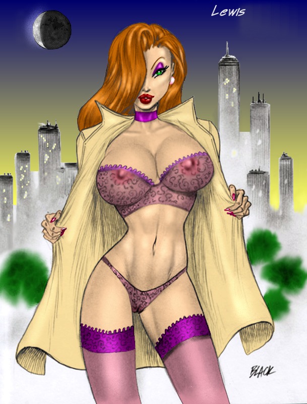 deacon_black disney female female_only human jessica_rabbit nipples rule34 solo tagme who_framed_roger_rabbit