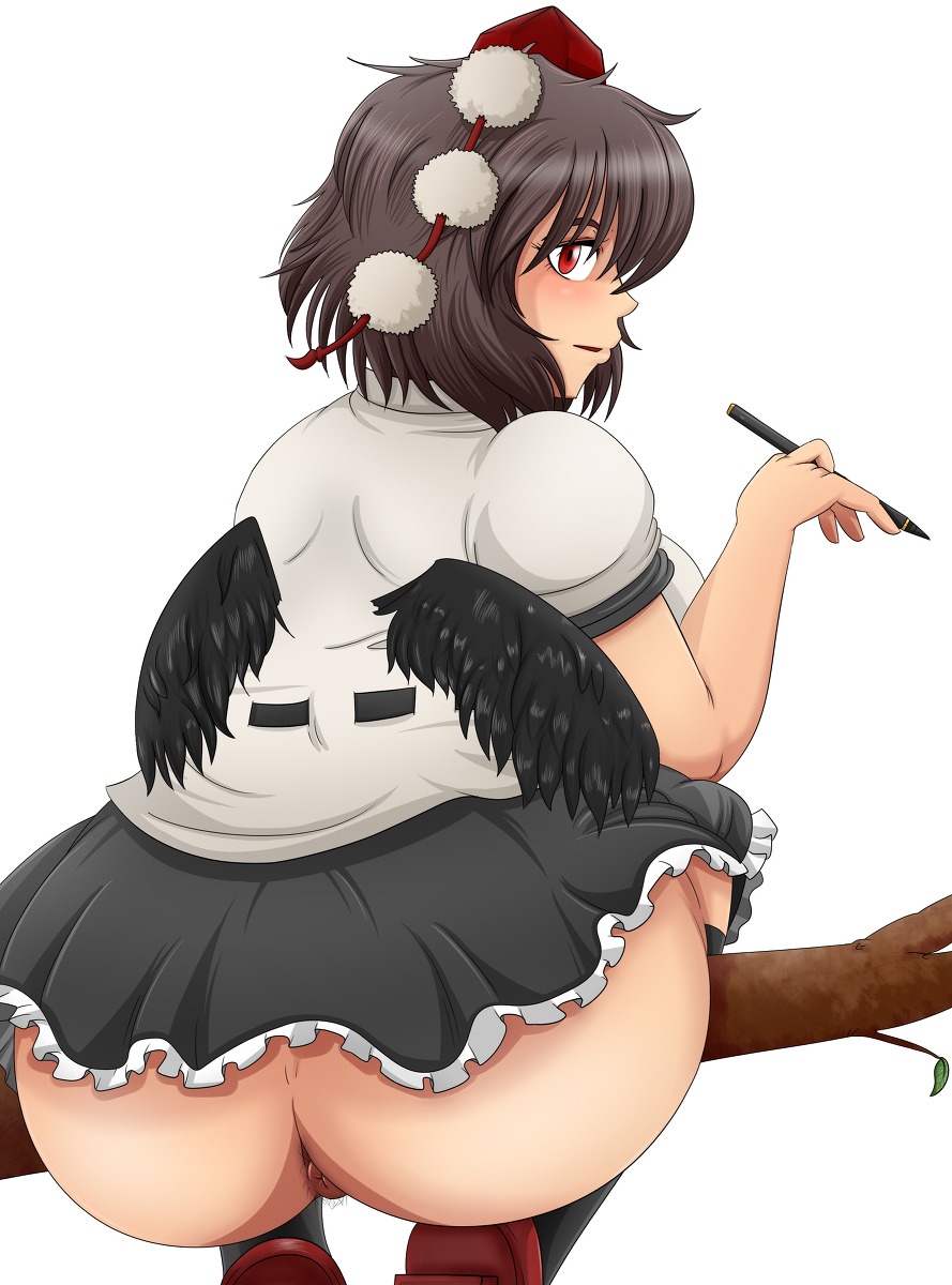 female rule34 shameimaru_aya tagme touhou