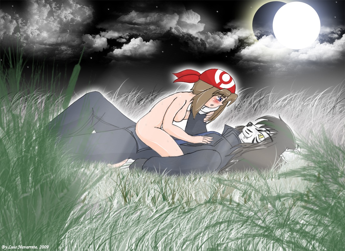anthro breasts duo e621 einsnewtrigger female human human_on_anthro interspecies josh_(chibitiger) male male/female mammal may_(pokemon) nintendo pokemon pokemon_trainer