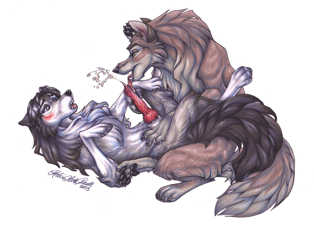 alpha_and_omega anal anal_penetration animal_genitalia animal_penis balto balto_(series) bodily_fluids brown_body brown_fur canid canine canine_genitalia canine_penis canis cockiestspaniel cum cum_while_penetrated cumshot domestic_dog duo e621 ejaculation erection fangs feral feral_on_feral feral_penetrated feral_penetrating feral_penetrating_feral fur genital_fluids genitals grey_body grey_fur humphrey_(alpha_and_omega) hybrid male male/male male_penetrated male_penetrating male_penetrating_male mammal open_mouth orgasm penetration penis sex tail teeth universal_studios white_body white_fur wolf wolfdog