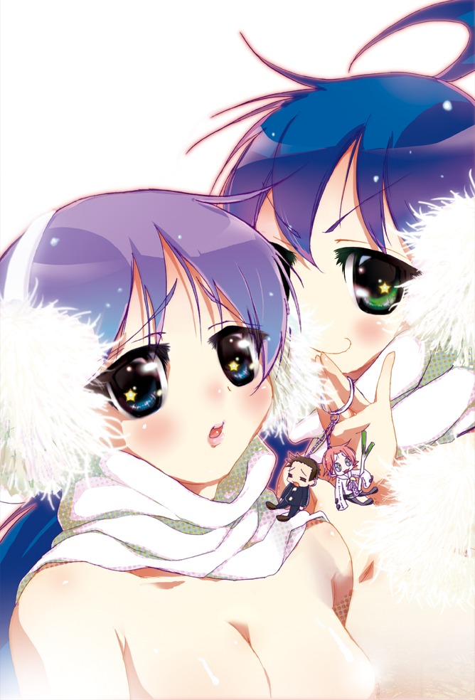 female huge_eyes kagami_hiiragi konata_izumi lucky_star rule34 tagme