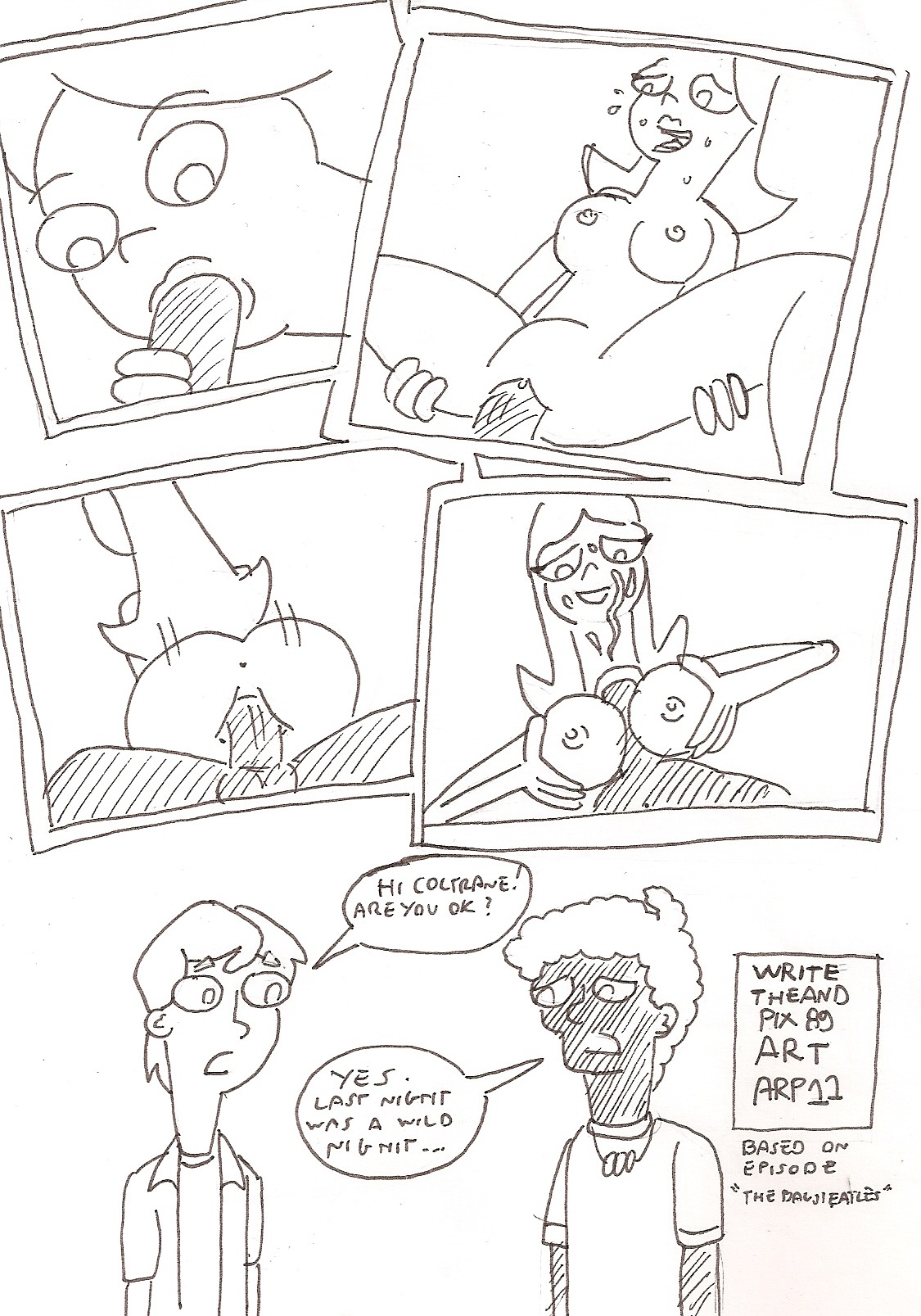 arp candace_flynn color_request coltrane disney disney_channel disney_xd female human jeremy_johnson male monochrome nipples phineas_and_ferb rule34 straight the_and white_female white_male