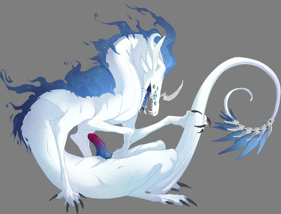 alien alpha_channel dragon e621 erection feral fluffy fur genitals hexapodal male monster multi_eye myfi mythological_creature mythological_scalie mythology open_mouth penis scalie sheylore simple_background solo tail teeth tongue transparent_background
