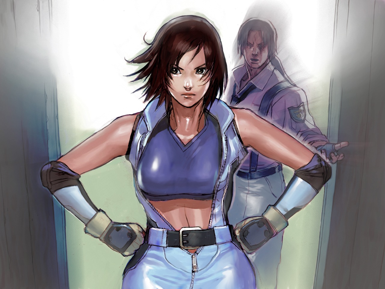 female kazama_asuka lei_wulong official_art rule34 tekken