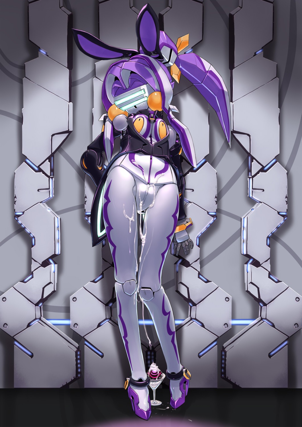 android animal_ears breasts bunny_ears clothes cum doll_joints female high_heels highres machine mecha_musume musen-shiki_sanhankikan panties pussy robot robot_girl rule34 underwear vagina virtual_on