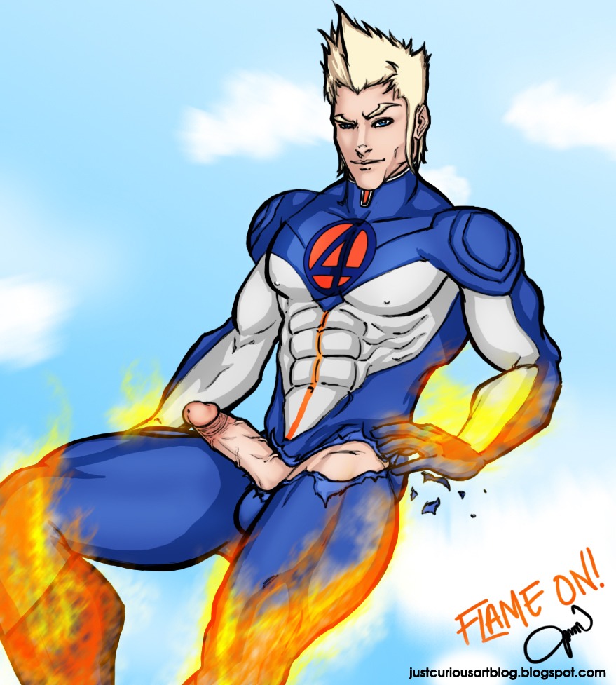 fantastic_four fantastic_four:_world's_greatest_heroes human_torch johnny_storm male male_only marvel marvel_comics rule34 solo straight_hair tagme