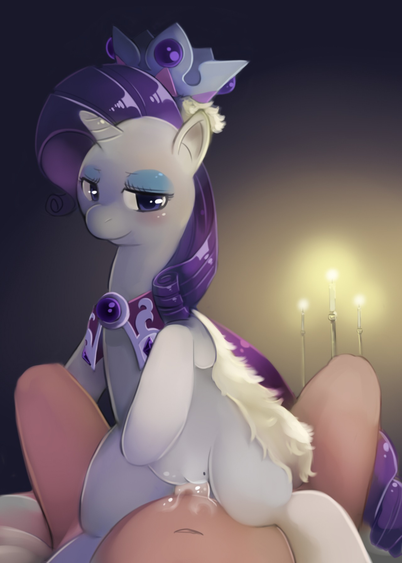 2013 bestiality bodily_fluids candle cape clothing cowgirl_position crown cum cum_in_vagina cum_inside cum_on_self duo e621 equid equine faceless_character faceless_male female female_on_top female_penetrated feral first_person_view friendship_is_magic from_front_position fur genital_fluids genitals hair hasbro headgear hi_res horn human human_on_feral interspecies looking_at_viewer male male/female male_on_bottom male_penetrating male_penetrating_female male_pov mammal my_little_pony mythological_creature mythological_equine mythology on_bottom on_top penetrating_pov penetration penile penile_penetration penis penis_in_vagina princess_hinghoi purple_hair rarity_(mlp) sex straddling tail unicorn vaginal vaginal_penetration vulva white_body white_fur