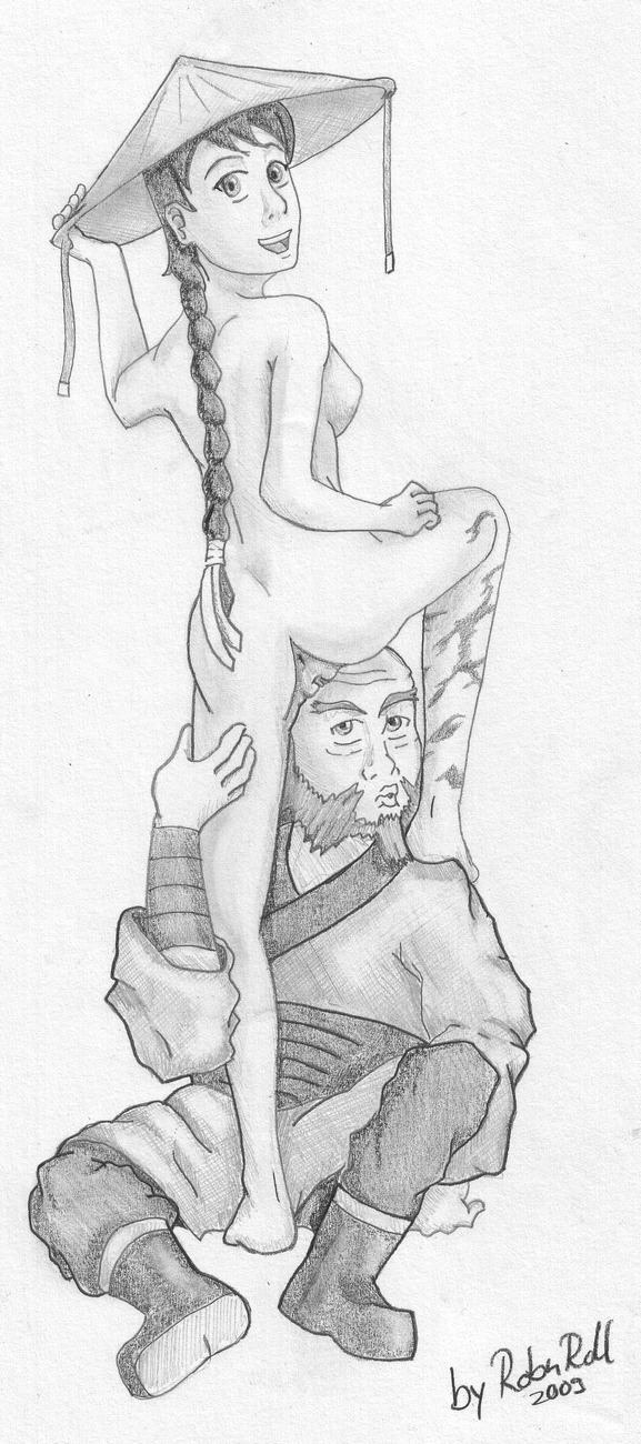 1boy 1girls age_difference anus avatar_legends avatar_the_last_airbender breasts clothing female human iroh looking_at_pussy male older_male pussy robnroll rule34 small_breasts song_(avatar) straight straight_hair younger_female